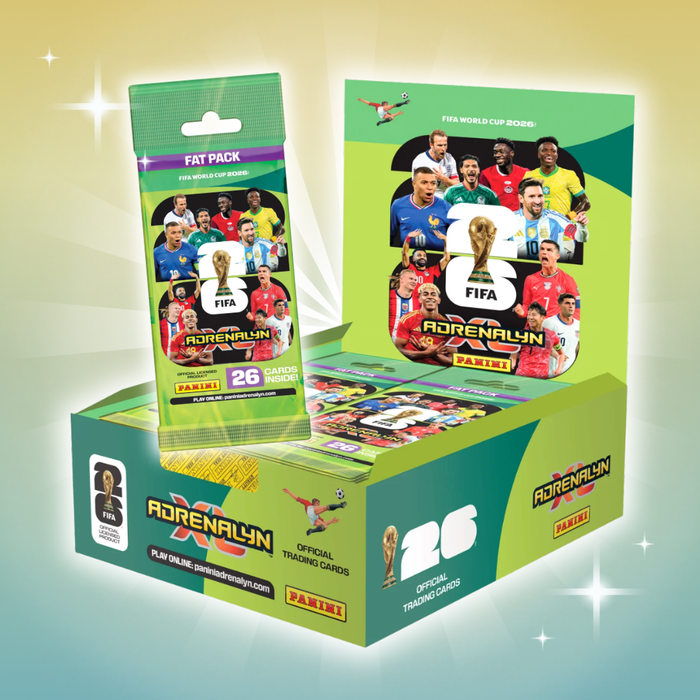 Panini FIFA World Cup 2026 Adrenalyn XL Fat Pack Display | 10 Fat Packs | Offizielle Sammelkarten