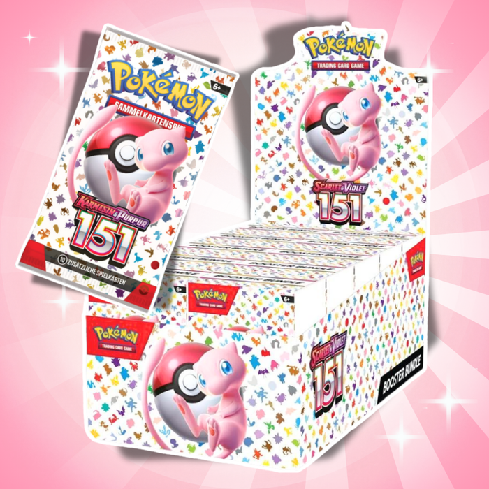 Pokémon Karmesin & Purpur 151 Booster Bundle Display Deutsch – 10 Bundles / 60 Boosterpacks