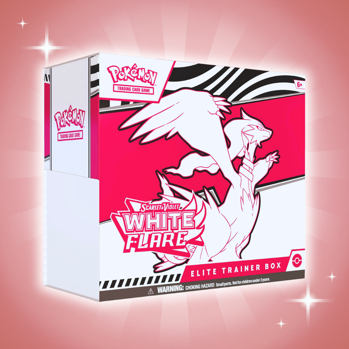Pokémon Scarlet & Violet – White Flare Elite Trainer Box (ENG) | 9 Booster | Tornadus Promo