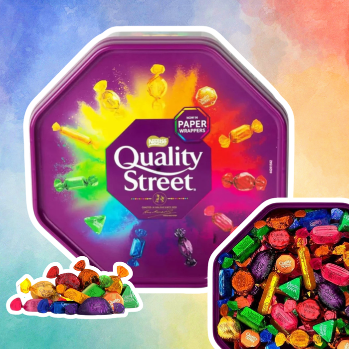 Nestlé Quality Street Chocolate Tub 550 g – Bunte Schokoladenmischung
