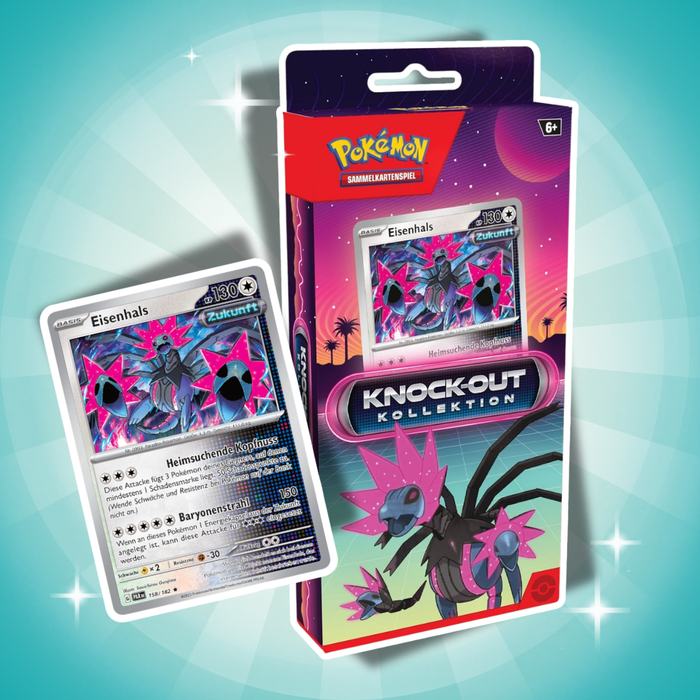 Pokémon SV Knock Out Collection: Eisenhals Strahlende Sterne + Karmesin Purpur Booster Deutsch