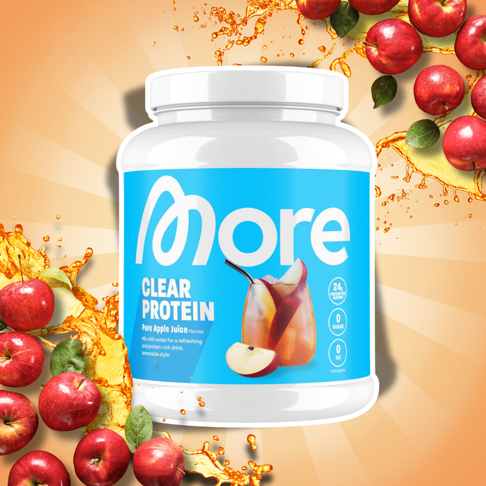 MORE Protein Juice Style Pure Apple 600 g – Proteinpulver mit Apfelgeschmack