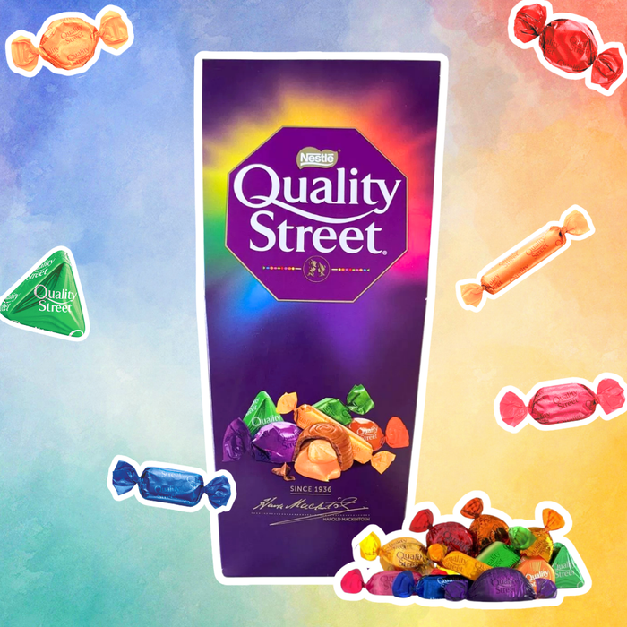 Nestlé Quality Street Pralinen Mischung 265 g – Bunte Schokoladen- und Karamellbonbons in klassischer Auswahl
