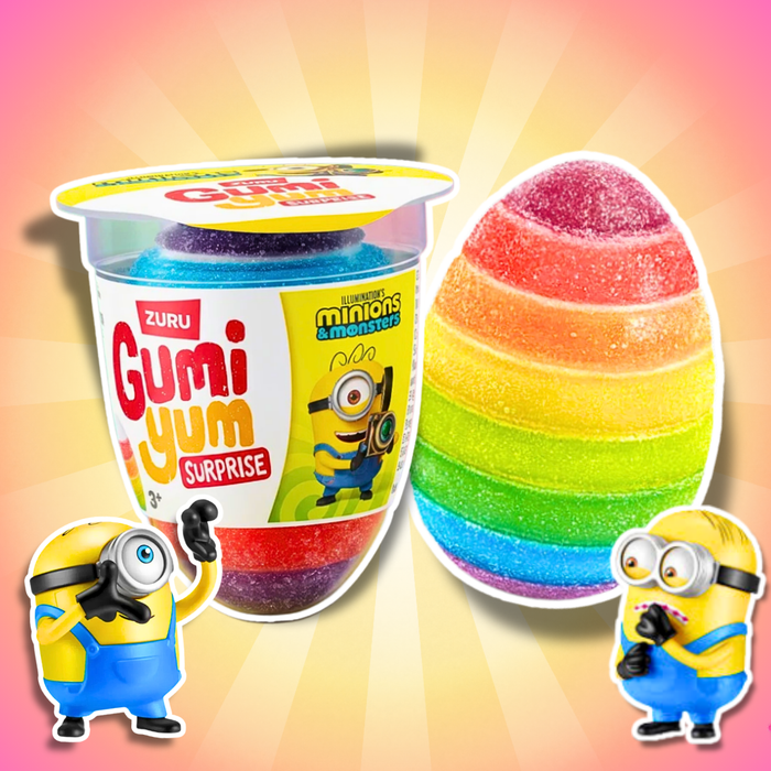 ZURU Gumi Yum Surprise Minions & Monsters 26 g – Fruchtgummi mit Überraschung
