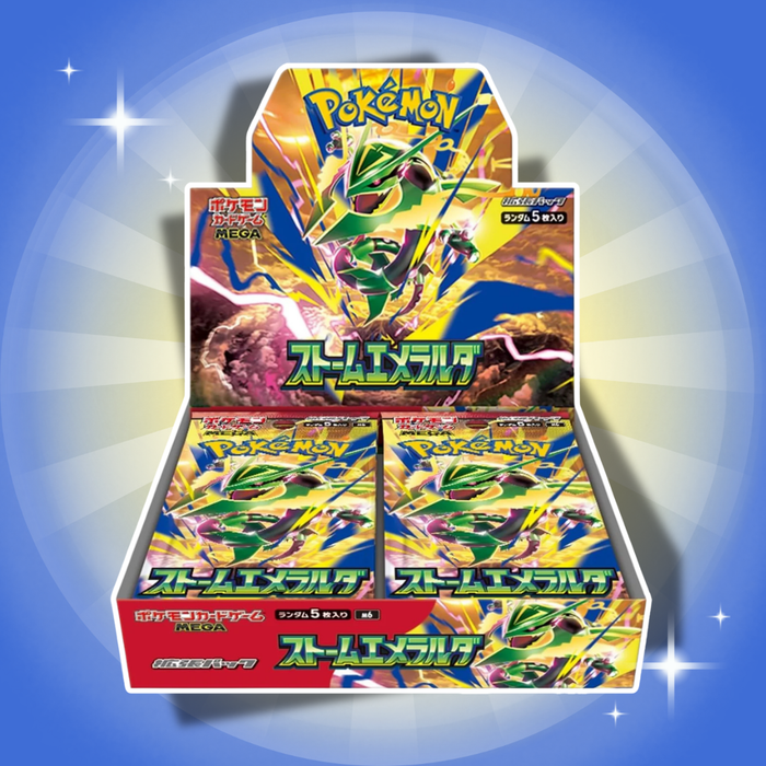 Pokémon Storm Emerald Japanisch Booster Box – 30 Boosterpacks mit 5 Karten