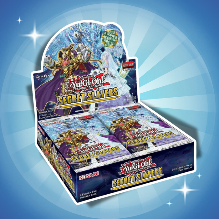 Yu-Gi-Oh! Secret Slayers Display Deutsch 1. Auflage – 24 Booster à 5 Karten