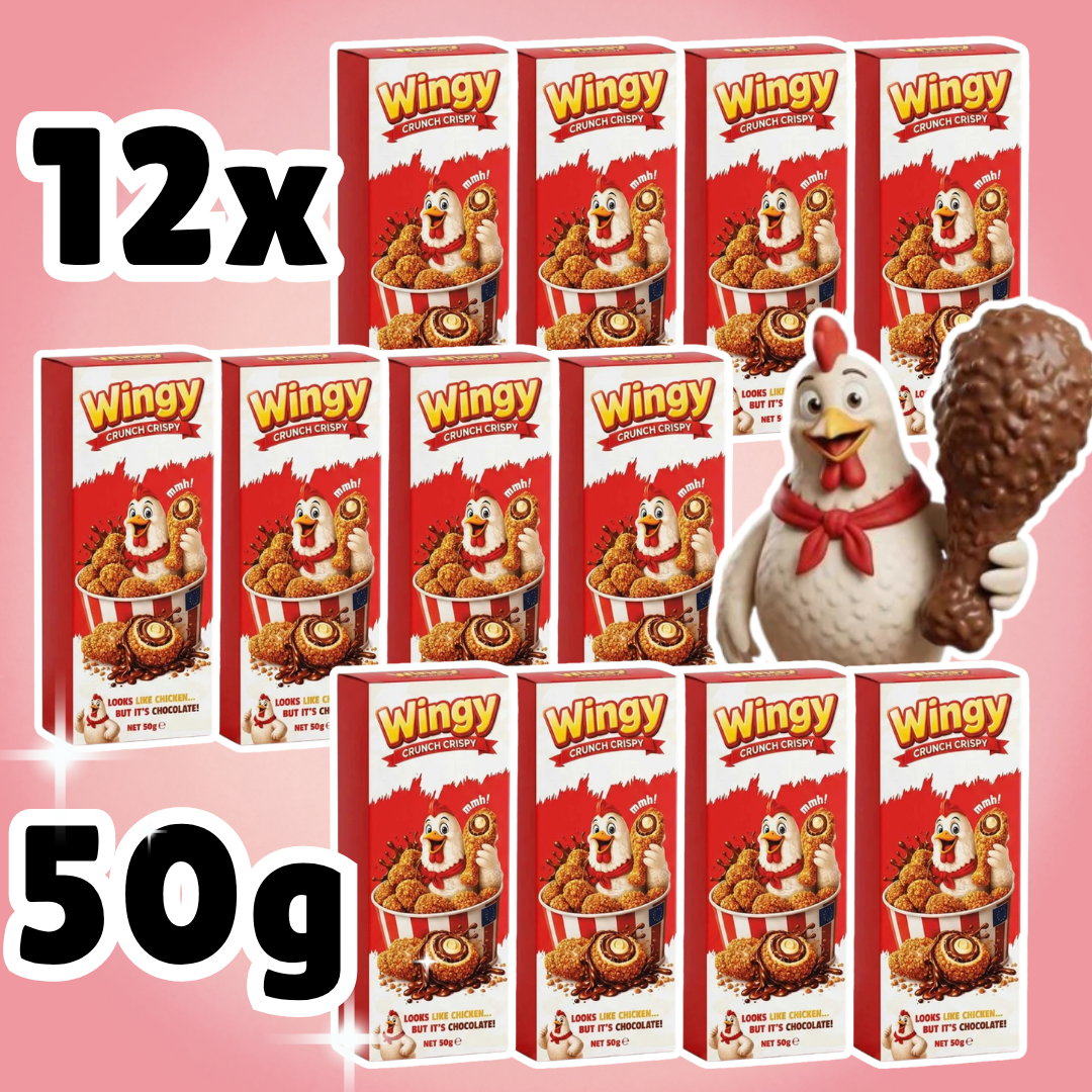 12x Wingy Crunch Knusprige Chicken Schoko Bites mit Cremefüllung & Kar ...