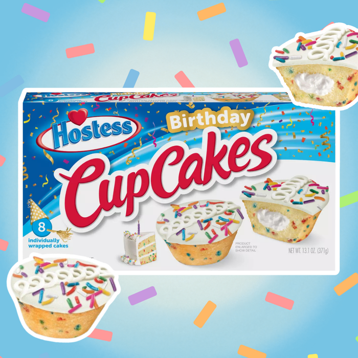 Hostess Birthday Cupcakes 371 g – Soft Cake mit Vanillecreme und bunten Streuseln