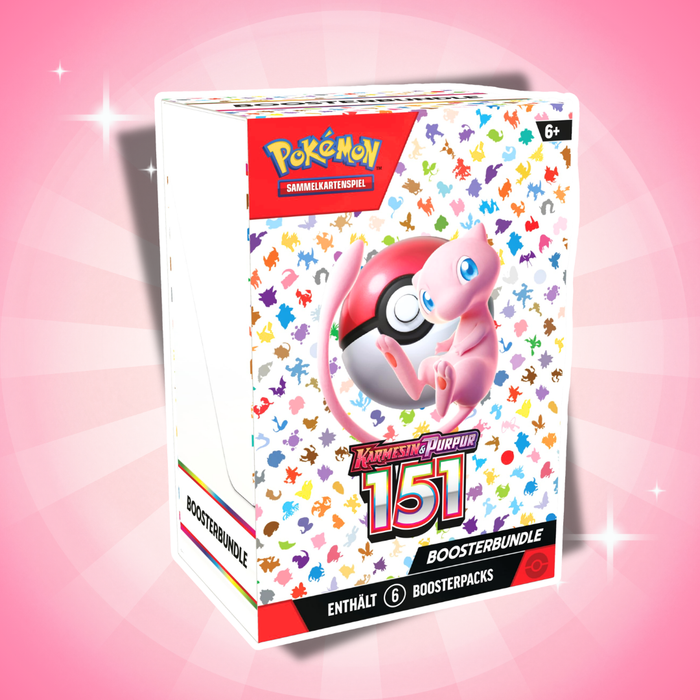 Pokémon Karmesin & Purpur 151 Booster Bundle Deutsch – 6 Boosterpacks mit je 10 Karten