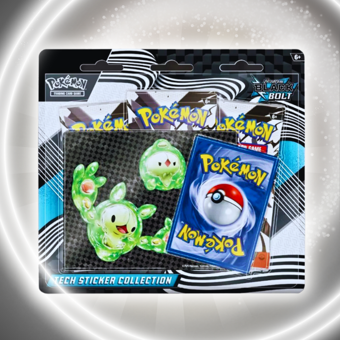 Pokémon Black Bolt Sticker Collection | Englisch | 3 Booster + Promokarte + Sticker