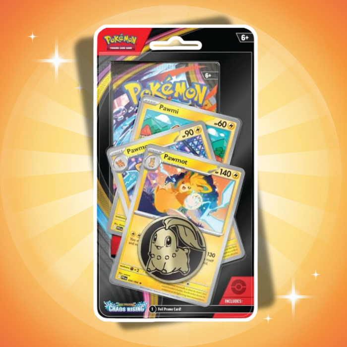 Pokémon Mega Evolution: Chaos Rising Premium Checklane Blister Englisch – Booster + Toxel Promo