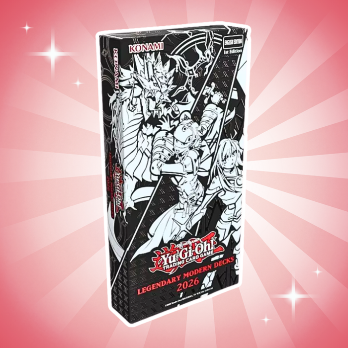 Yu-Gi-Oh! L26D Legendary Modern Decks 2026 Englisch – 3 Spielbereite Decks, Secret Rares & Ultra Rares, TCG Box