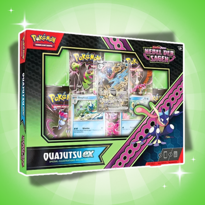 Pokémon Nebel der Sagen Quajutsu ex Special Illustration Collection Deutsch – 5 Booster + 3 Holo-Karten