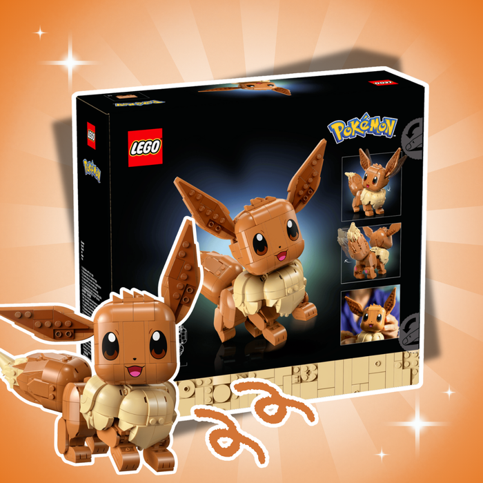 LEGO Pokémon Eevee #72151 Bau- und Ausstellungsset für Erwachsene – 587 Teile, bewegliche Sammelfigur, Room Decor Modell