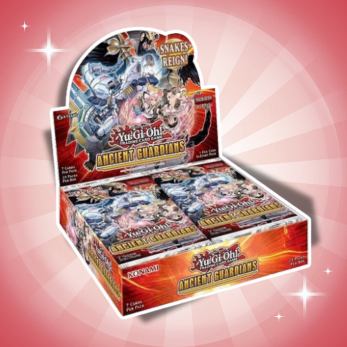 Yu-Gi-Oh! Ancient Guardians Booster Display 1. Auflage – 24 Boosterpacks à 7 Karten Englisch