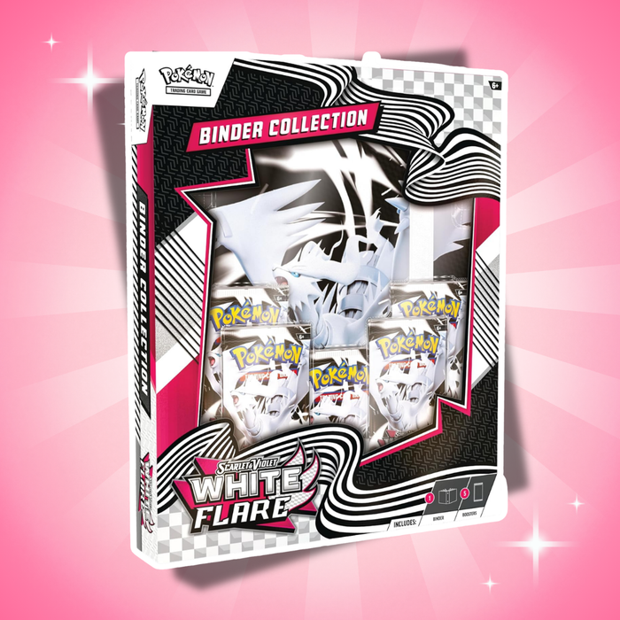 Pokémon TCG Scarlet & Violet White Flare Binder Collection Englisch – 5 Boosterpacks & 9-Pocket Sammelordner