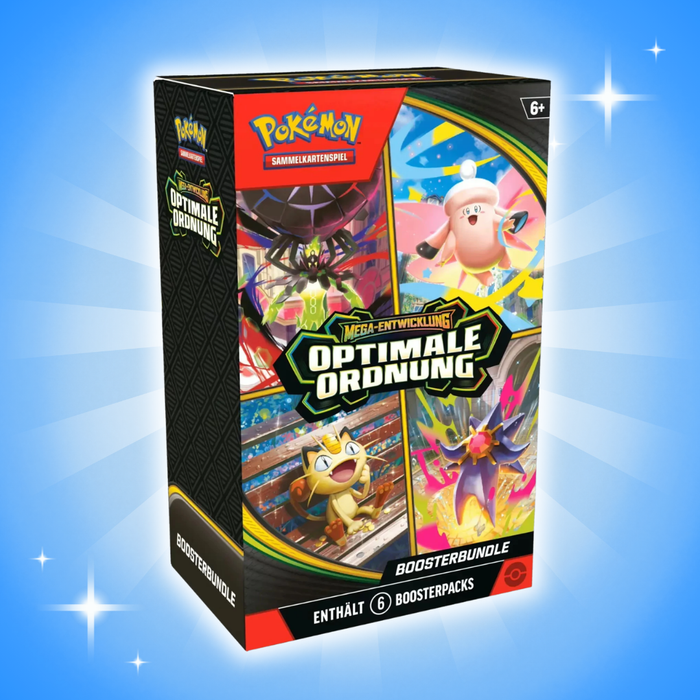 Pokémon Optimale Ordnung Boosterbundle – Deutsch, 6 Boosterpacks + Extras