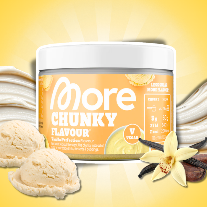 MORE Chunky Flavour Vanilla Perfection Vegan Geschmackspulver 150g