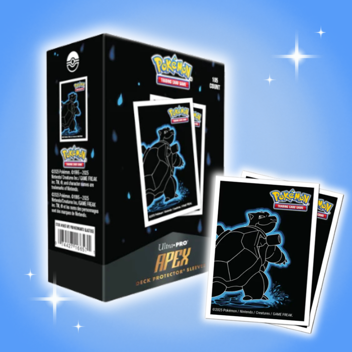 Ultra Pro – Neon Kanto Blastoise APEX Deck Protector® Sleeves | 105 Stück