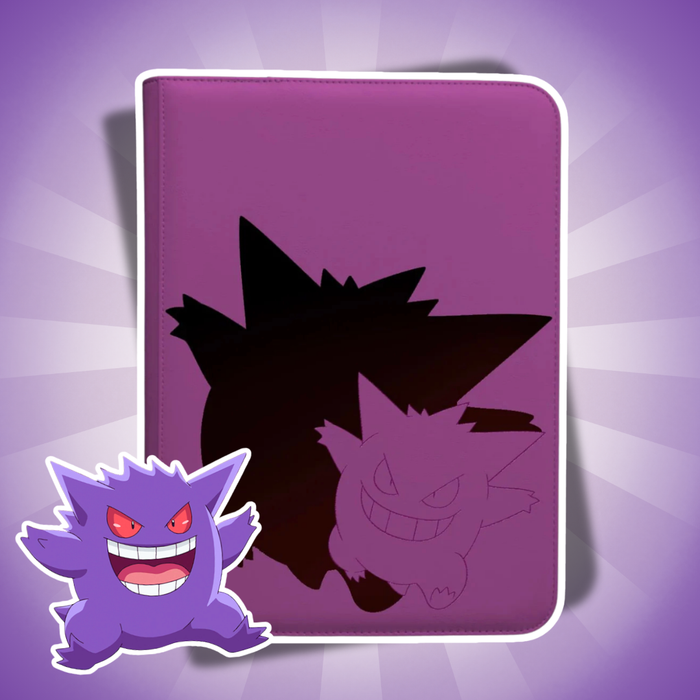 Pokémon Elite Gengar 9-Pocket Zippered PRO-Binder – Premium Kartenordner für 360 Karten mit Reißverschluss