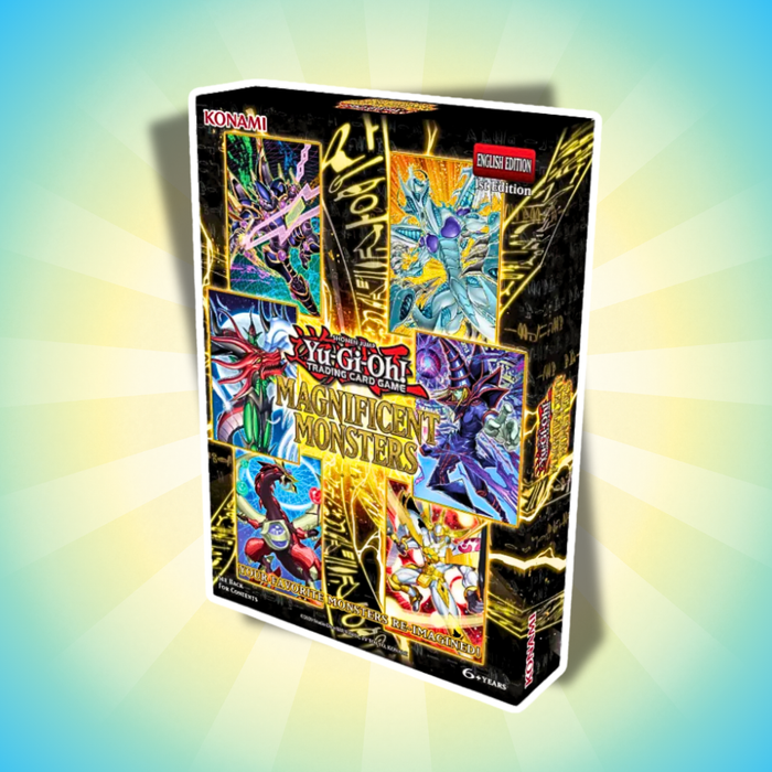 YuGiOh! Magnificent Monsters Box Englisch – 3 Packs à 5 Karten + 3 Secret Rare Karten