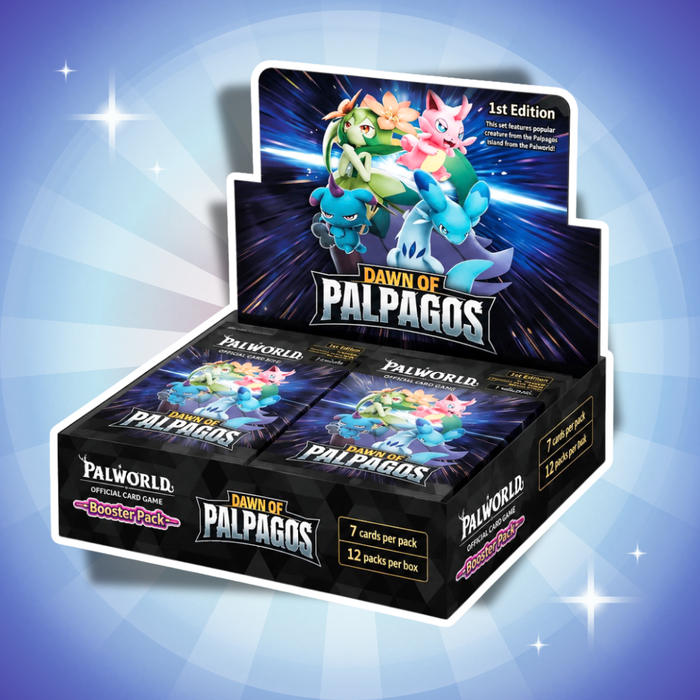 Palworld OFFICIAL CARD GAME Dawn of Palpagos Booster Box Display BP-01 Englisch – 12 Booster