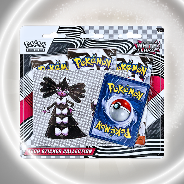 Pokémon White Flare Sticker Collection | Englisch | 3 Booster + Promokarte + Sticker