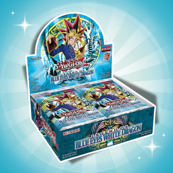 Yu-Gi-Oh! Legend of Blue-Eyes White Dragon 25th Anniversary Edition Booster Display – Deutsch