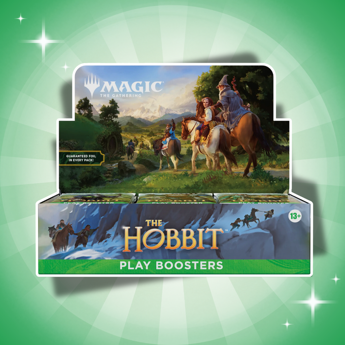 Magic: The Gathering The Hobbit Play Booster Display Englisch – 30 Booster + Middle-earth Box Topper