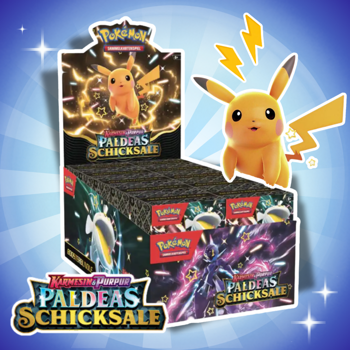 Pokémon Paldeas Schicksale Booster Bundle Display Deutsch – 10 Bundles, 60 Booster