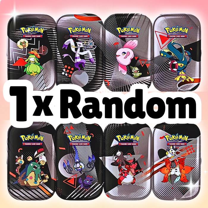 1x Pokémon Scarlet & Violet – White Flare / Black Bolt Mini Tin (ENG) | Zufälliges Design (1 von 8)