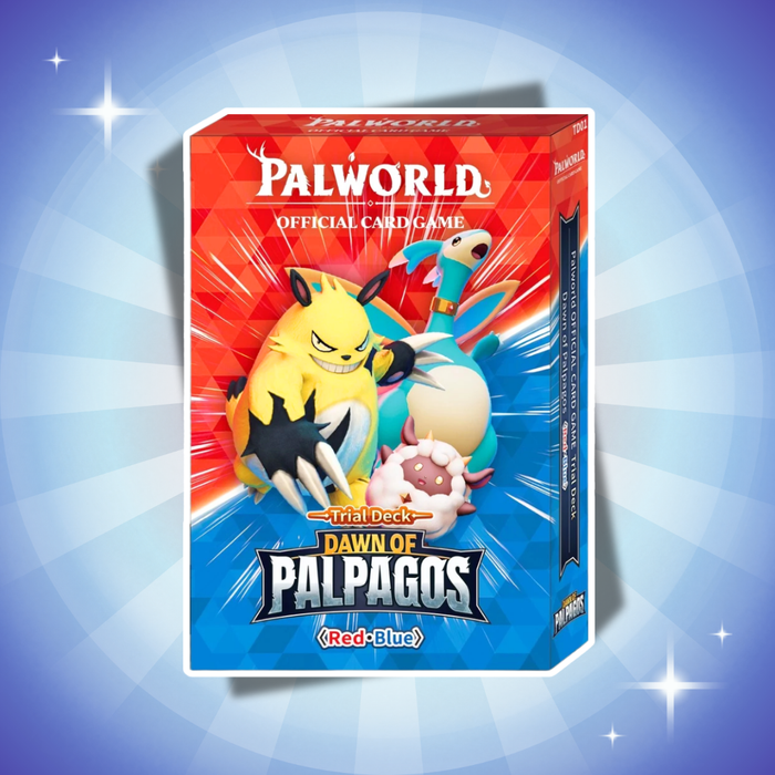 Palworld OFFICIAL CARD GAME Dawn of Palpagos Red-Blue Trial Deck TD-01 Englisch