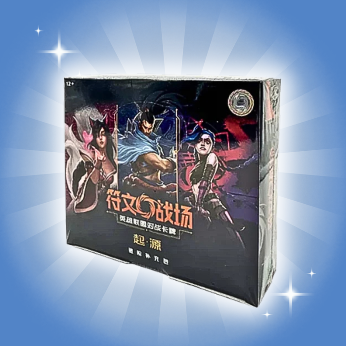Riftbound Origins Jumbo Booster Box – Chinesische Version | 12 Boosterpacks | 14 Karten pro Pack