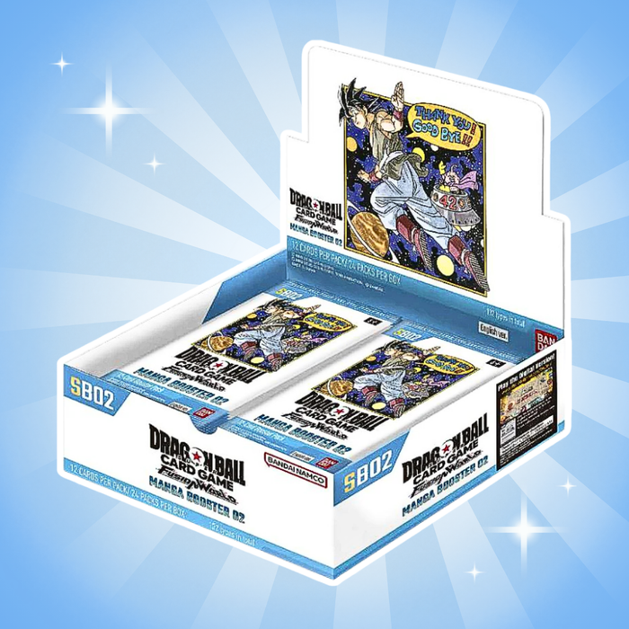 Dragon Ball Fusion World Manga Booster 02 Display Englisch – 24 Boosterpacks, Sammelkartenspiel Box, Offizielles TCG Set