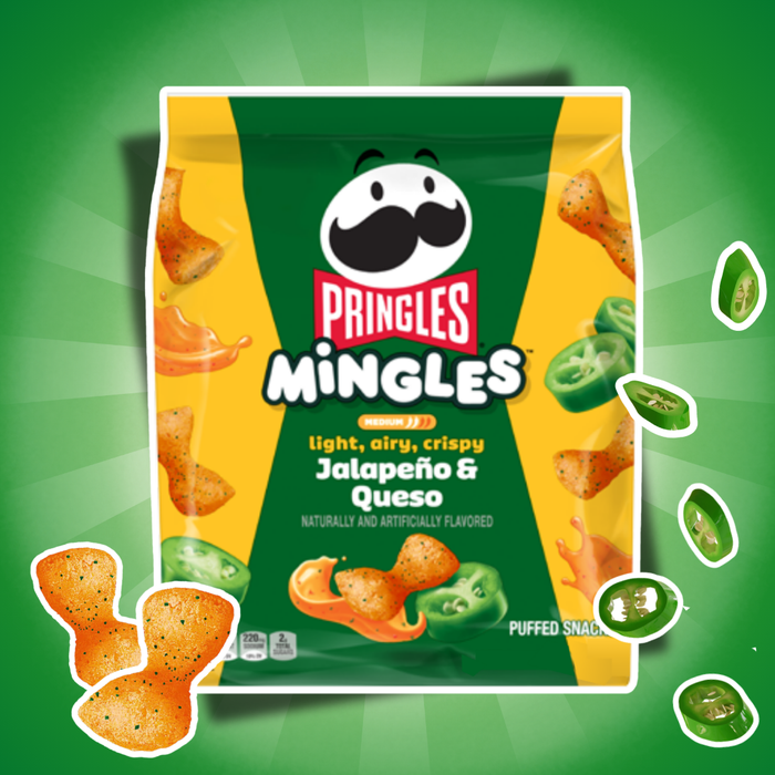 Pringles Mingles Jalapeño & Queso Puffed Snacks 56g