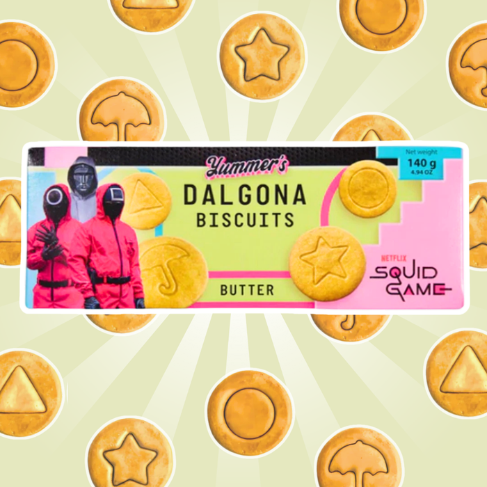 Yummer’s Squid Game Dalgona Biscuits Butter – Butterkekse im Squid-Game-Stil | 140 g