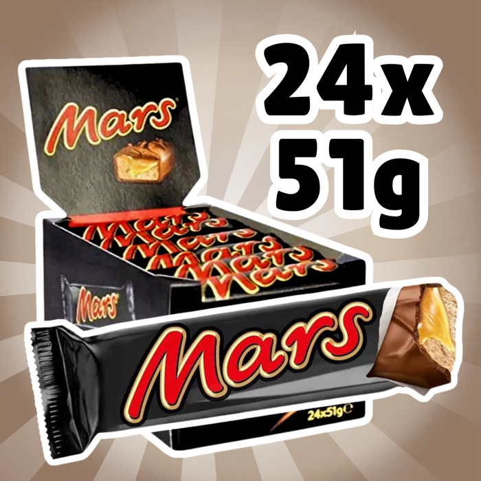 Mars Schokoriegel – 24 Stück à 51 g – Klassischer Schokoladenriegel