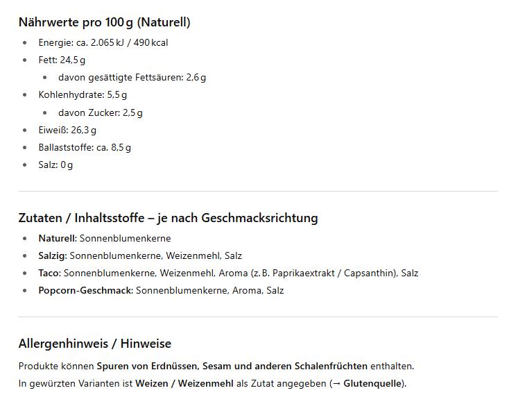 AMO’s PiPAPO Sonnenblumenkerne 4er-Set | 4 Geschmacksrichtungen: Salzig, Natur, Taco & Popcorn | Je 100g | Knuspriger Snack mit Stil