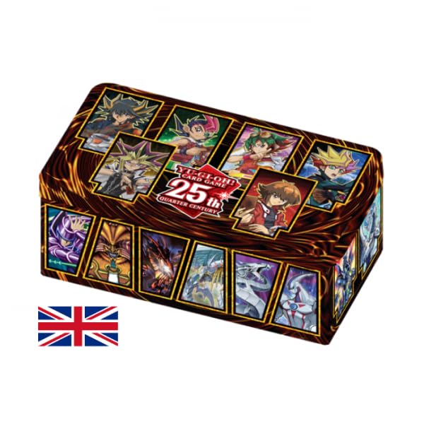 YGO - 25th Anniversary Collectors Tin: Dueling Heroes 2023 - Englisch + HeartForCards Versandschutz