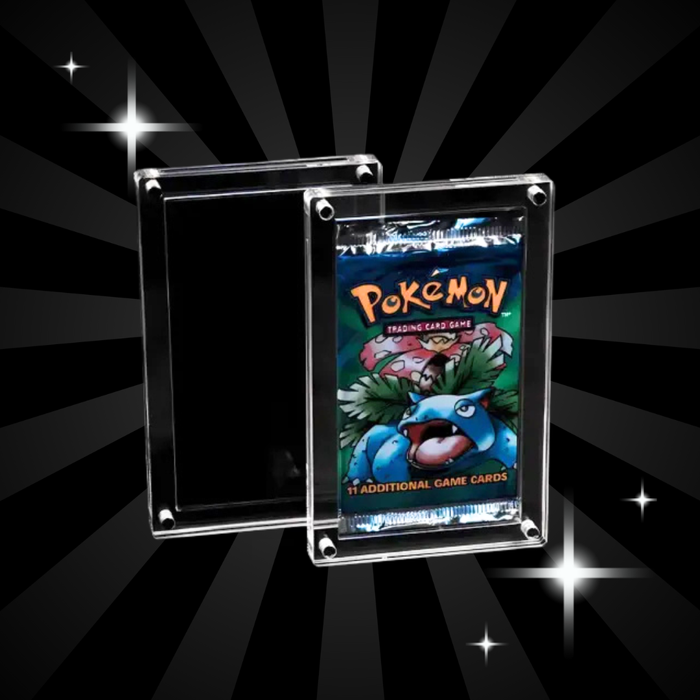 The Acrylic Box - Booster Pack Case– Clear Protective Storage Box for Trading Cards