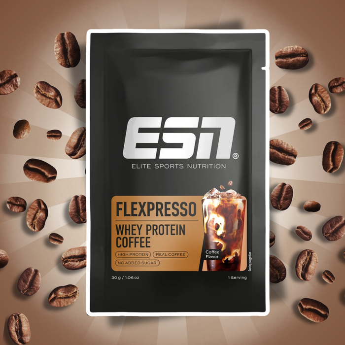 ESN Designer Whey Protein Probierpaket – Vanilla Milk 30 g + Milk Chocolate 30 g + Flexpresso Whey Protein Coffee Coffee Flavour 30 g