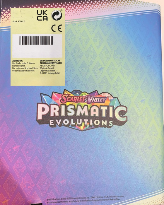 Pokémon – Prismatische Evolutionen Sammelordner | 9-Pocket Binder für 360 Karten