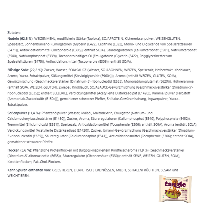 Samyang Tangle Ramen 4er Set – Bulgogi Sauce, Pilze, Tomatensauce & Knoblauchöl | Je 100 / 105 g | Halal zertifiziert | Instant-Nudeln im Vielfaltspack