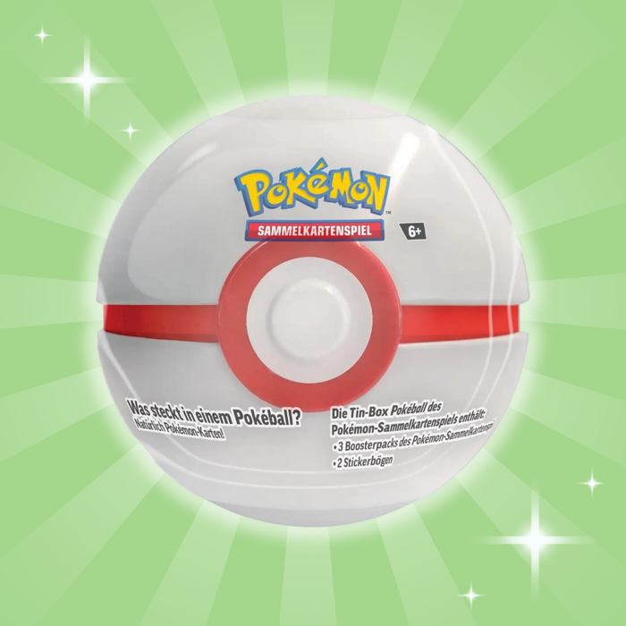 Pokémon – Pokéball Tin Herbst 2025 | 1x Sammel-Pokéball mit 3 Boosterpacks