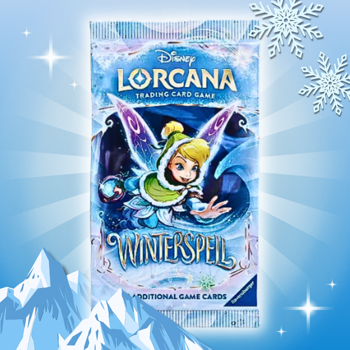Disney Lorcana Winterspell Booster Display Englisch – 24 Boosterpacks, je 12 Karten inkl. Foil Karte, Sammelkartenspiel Box