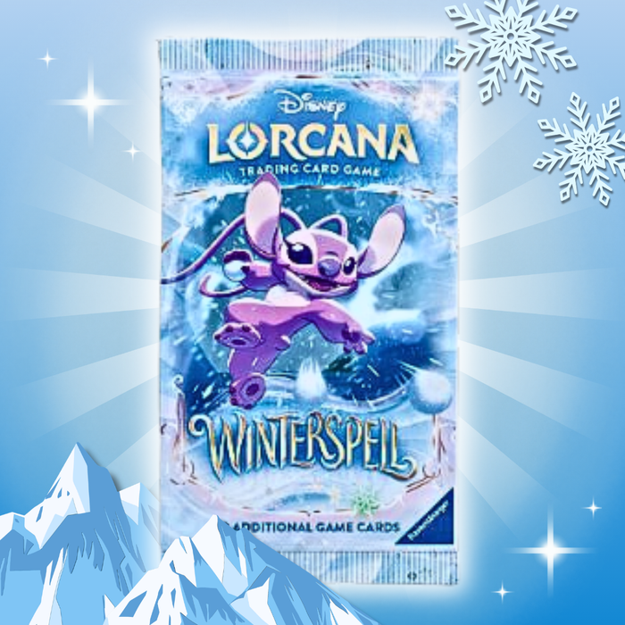 Disney Lorcana Winterspell Booster Display Englisch – 24 Boosterpacks, je 12 Karten inkl. Foil Karte, Sammelkartenspiel Box
