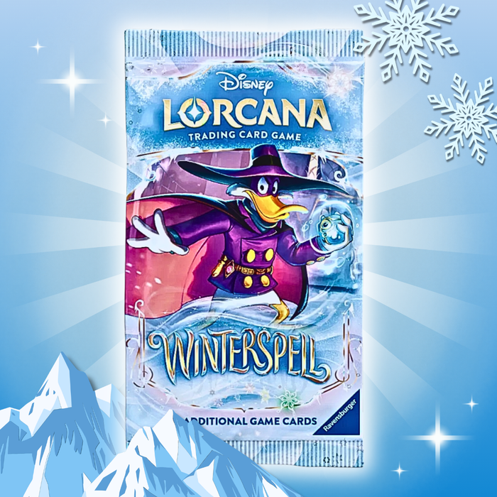 Disney Lorcana Winterspell Booster Display Englisch – 24 Boosterpacks, je 12 Karten inkl. Foil Karte, Sammelkartenspiel Box