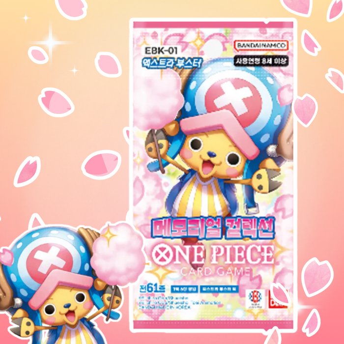 Bandai One Piece MEMORIAL COLLECTION EB01 Booster Display Koreanisch – 24 Boosterpacks, Sammelkartenspiel