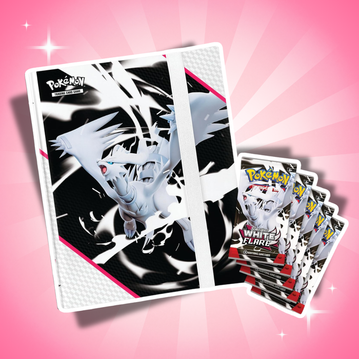 Pokémon TCG Scarlet & Violet White Flare Binder Collection Englisch – 5 Boosterpacks & 9-Pocket Sammelordner