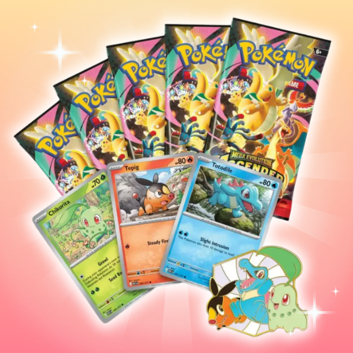 Pokémon Ascended Heroes – First Partner Deluxe Pin Collection | English | 5 Boosters + Promo
